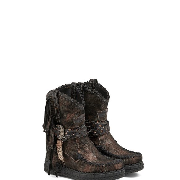 Fringe Black Women's Boots - Picture 9 of 9